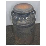 Large Metal Milk Can With Lid