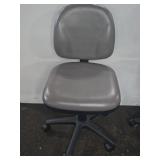 Gray Office Task Chair 19"×21"×36" With Casters