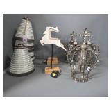 Decorative Metal Crowns, Bells, & Reindeer