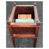 Wooden Stand with File Card Organizer
