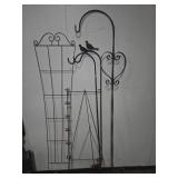 4 Metal Garden Trellises and Plant Stakes