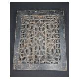 Cast Iron Floor Grate Vent Register with Louvers