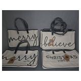Santa Barbara Design Studio Canvas Holiday Tote