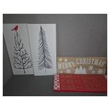 Christmas Holiday Wall Art and Decoration Lot