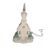 Ceramic Lighted Church Christmas Decoration