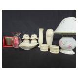 Lenox Porcelain Decorative Items and Glass Vase