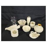 Lenox Porcelain and Glass Vases