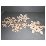 Fuzzy Snowflake Ornaments In Bulk