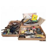 HO Scale Model Train Lot With Track Cars And