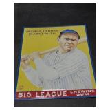 Babe Ruth Big League Chewing Gum Metal Sign