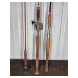 3 Fishing Rods Including Conolon Garcia