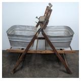 Anchor Brand Dbl. Galvanized Wash Tubs w/Wringer