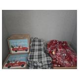 Christmas Decor Lot With Signs Stockings Garland