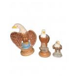 Bald Eagle Ceramic Figurines Assortment