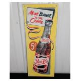 Pepsi-Cola Metal Sign
