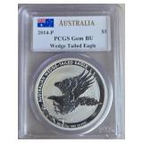 2014-P Australia Wedge Tailed Eagle $1 PCGS BU