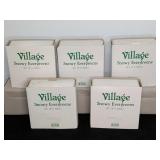 5 Boxes Dept 56 Village Snowy Evergreens Sets