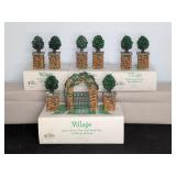 Dept 56 Village Stone Corner Posts and Archway Set