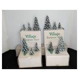Department 56 Village Evergreen Trees Sets Of 3