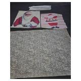 Santa Claus Prints and Abstract Pattern