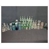 Vintage Glass Bottles and Jars Collection