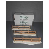 Village Split Rail Fence Set of 4 in Box