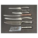Kitchen Knife Lot With Case, Emeril