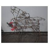 Wire Reindeer Holiday Lawn Sculpture With Lights