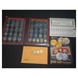 US Presidential Dollar Coin Collection With COA