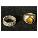 2 Sterling Marked Rings