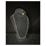 10K Gold Pin and Necklace