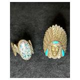 Southwestern Sterling Rings