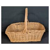 Rectangular Wicker Basket With Handle