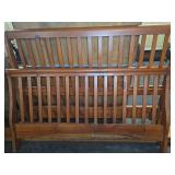 Wooden Slat Bed Frame Headboard and Footboard