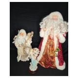 Santa and Angel Figurines