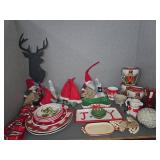 Christmas Decor and Tableware Lot