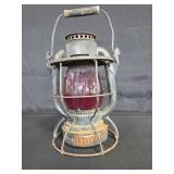 Dietz Vesta Railroad Lantern With Red Globe