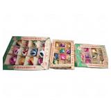 Boxed Glass Christmas Tree Ornaments