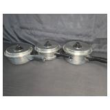 Colonial Ware Stainless Steel Saucepan Set
