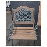 Charleston Forge Metal And Wood Patio Chair