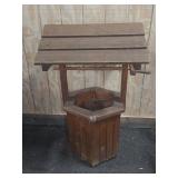 Wooden Decorative Wishing Well Planter