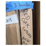 Three (3) Red Oak Cutoff Bundles
