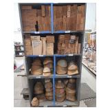 Wooden Rolling Shelving Unit
