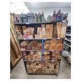 Wooden Display Cart On Wheels