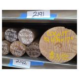 Nineteen (19) Pieces of Round Stock Wood