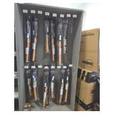 Wooden Pegboard Shelving Unit