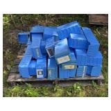 Blue Plastic Storage Bins 10x6x4 Inches