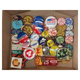 Political and Club Pinback Buttons