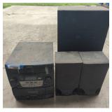 Craig CD Cassette Stereo System With Speakers