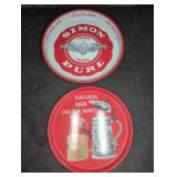 Simon Pure And Utica Club Beer Advertising Trays